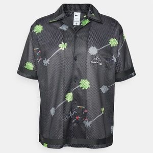 Nike Dri-FIT Premium Warm Up Basketball Shirt Black Size XL Loose Fit